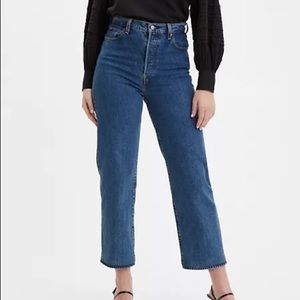 Levi’s ribcage straight ankle jean, Georgie wash, size 26